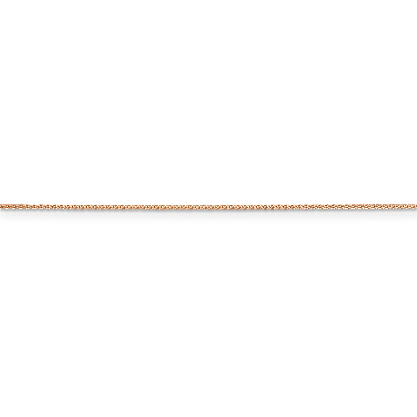 14k Rose Gold .85mm D/C Spiga Chain