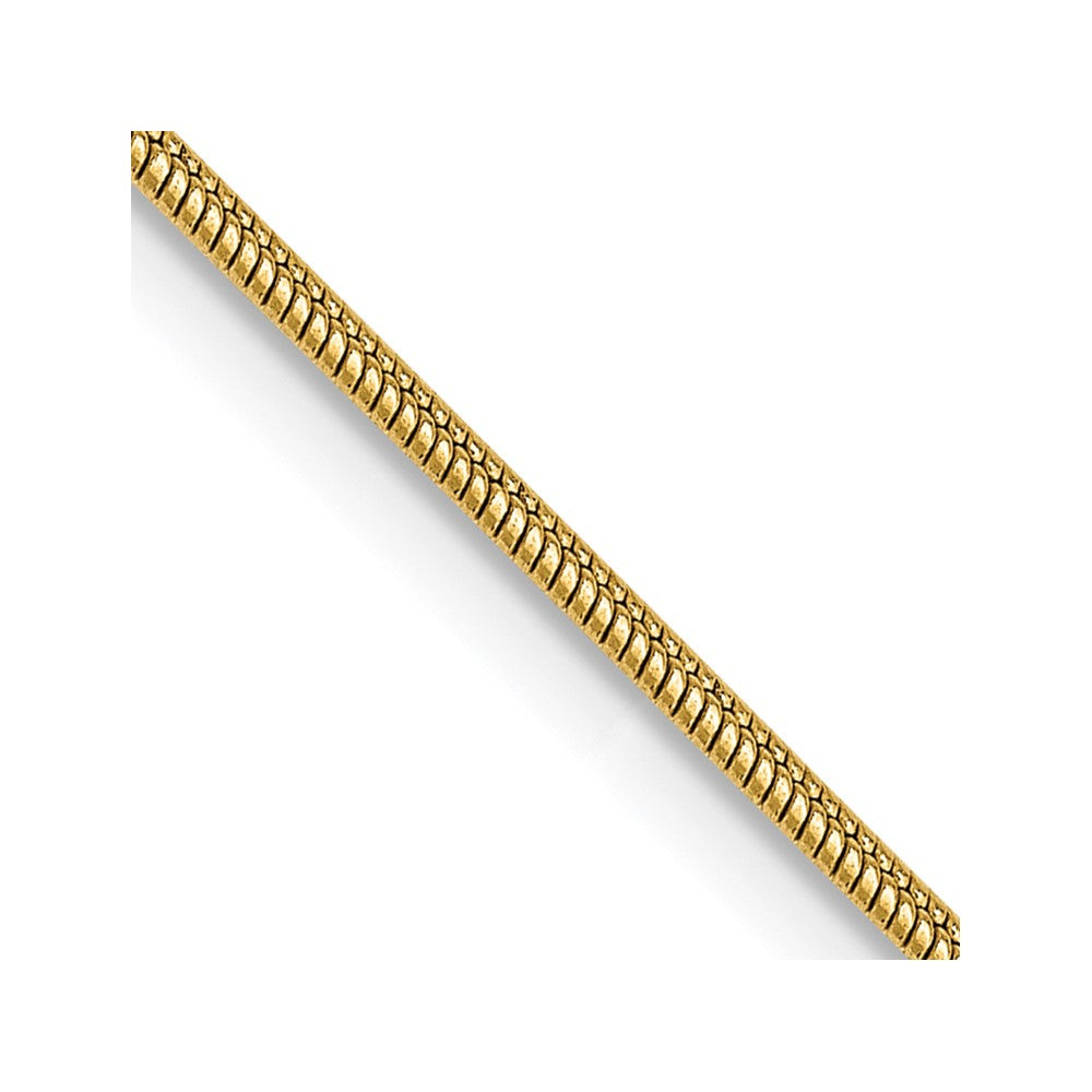 14k 1.1mm Round Snake Chain