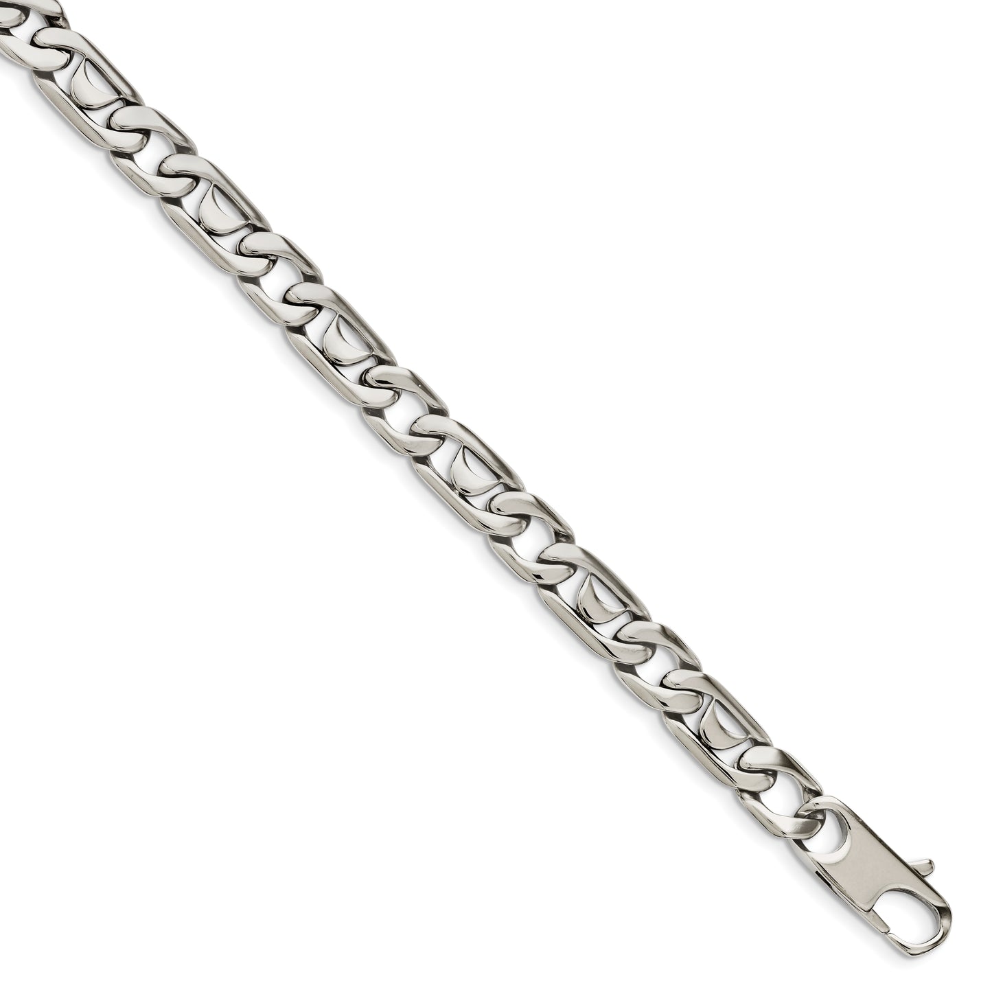 Stainless Steel Polished Fancy Link 24in Necklace