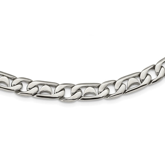 Stainless Steel Polished Fancy Link 24in Necklace