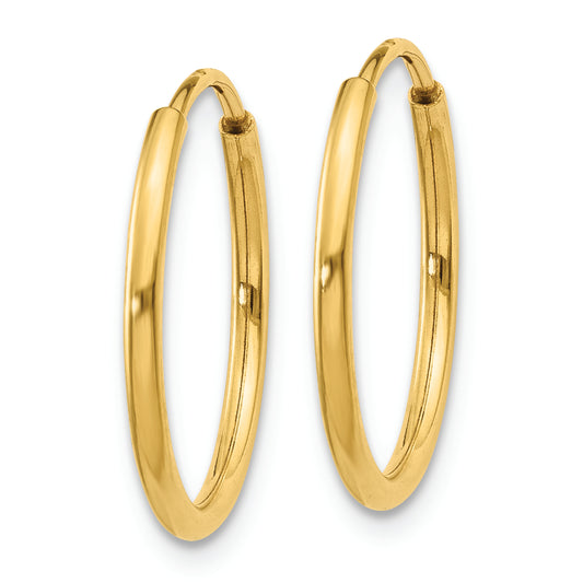 14k 1.25mm Endless Hoop Earring