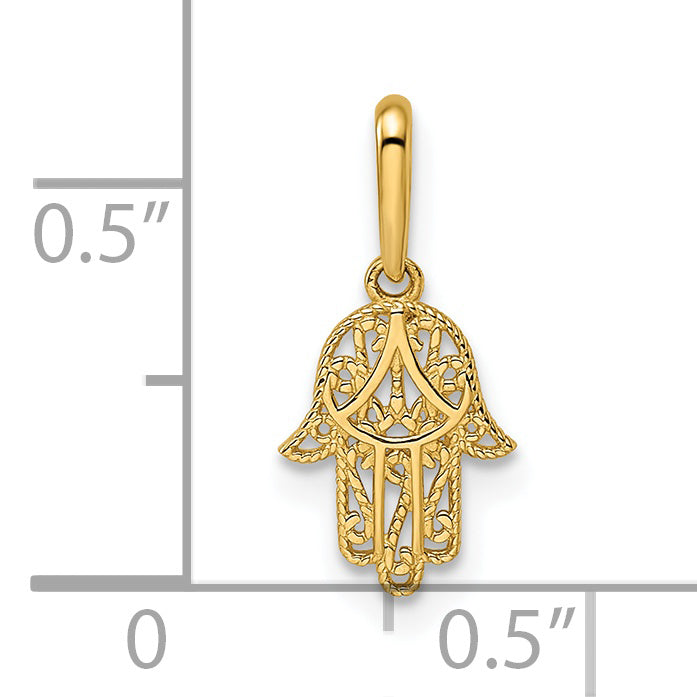 14k Hamsa Pendant