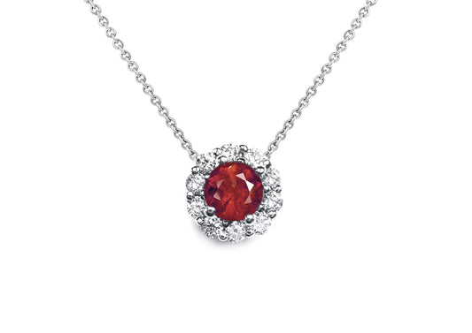 PENDANT, 14KW, RUBY, RD, 4.5 mm