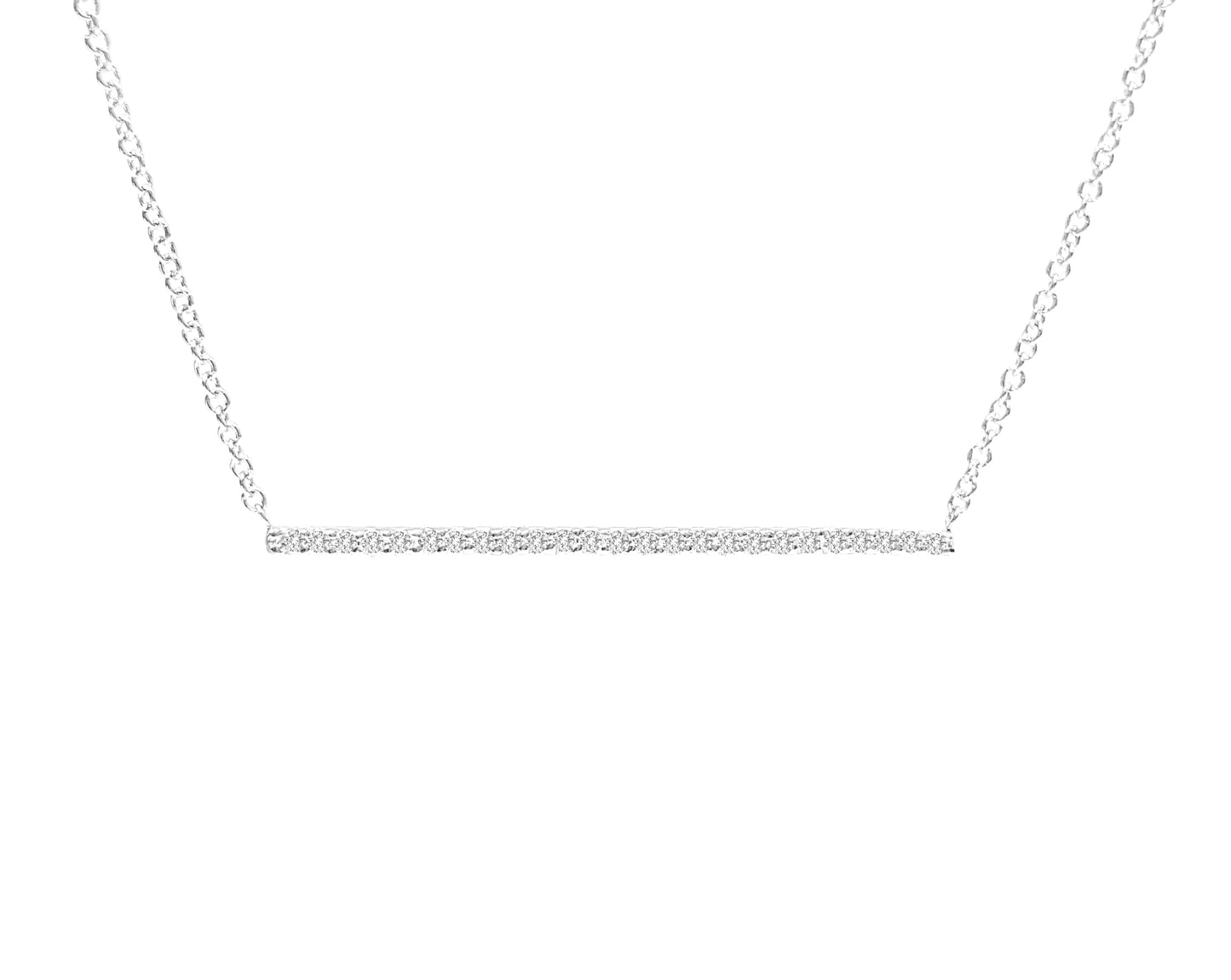 NECKLACE, 14KW, DIAMOND, RD, Fashion