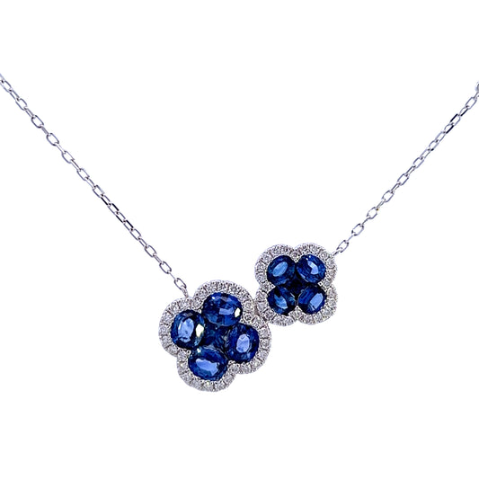 PENDANT, 14KW, SAPPHIRE, MIX